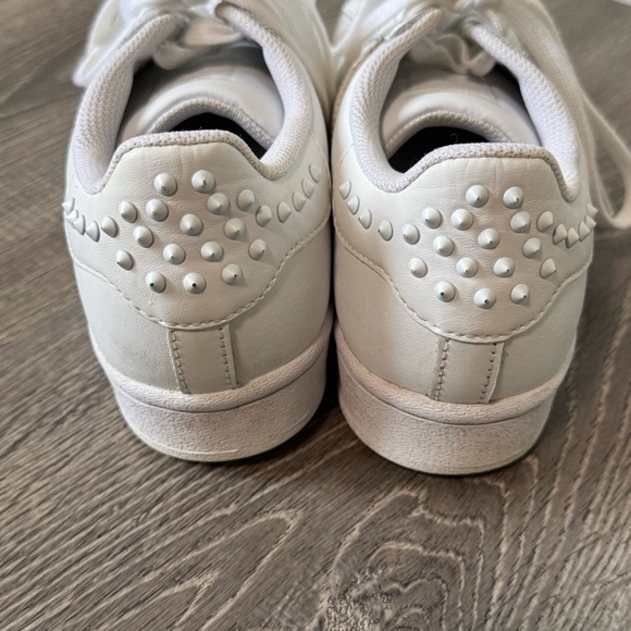 Adidas Studded Spikes White Superstars Sneakers 6 - Picture 2 of 12